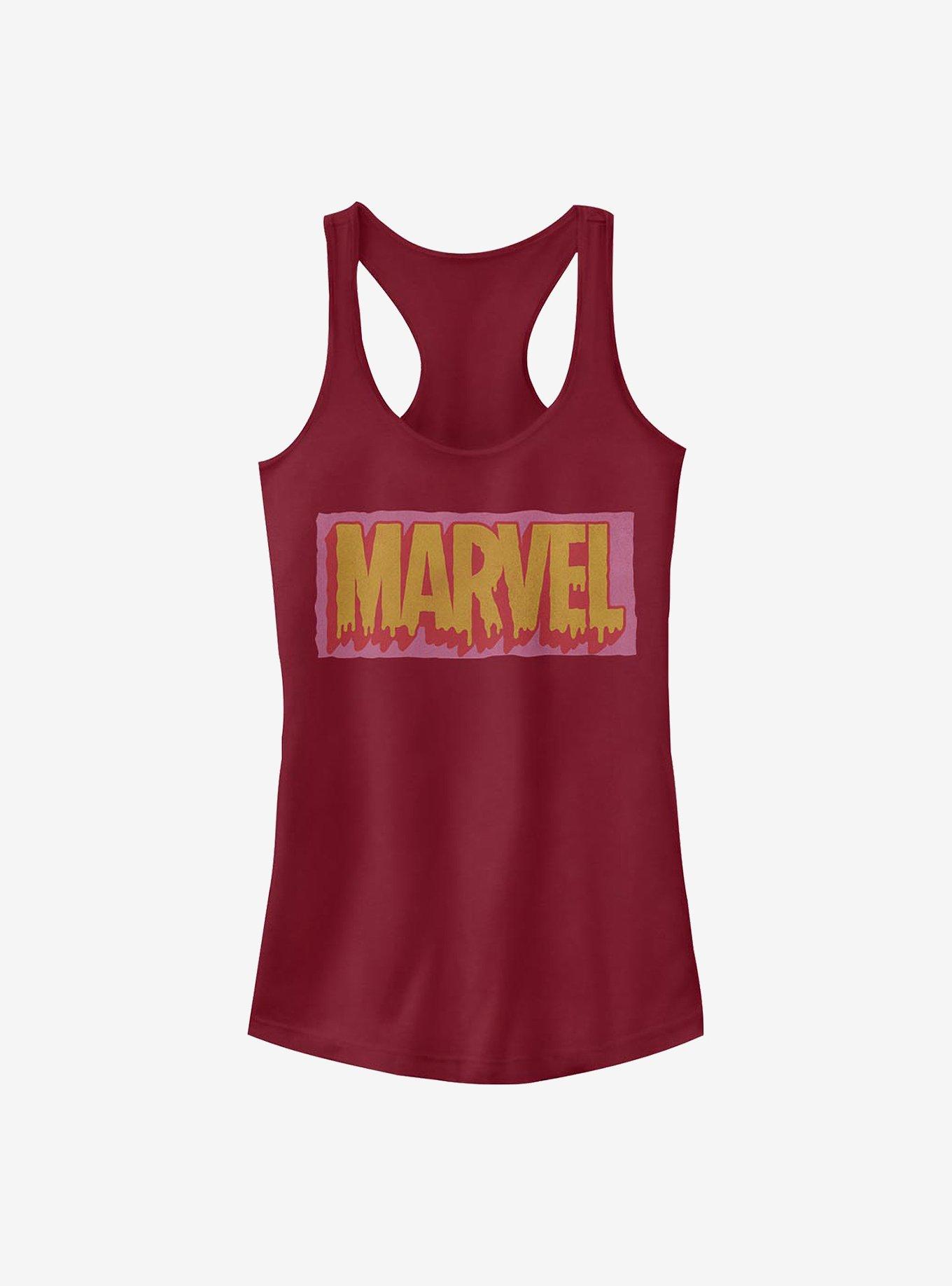 Marvel Logo Drip Girls Tank, SCARLET, hi-res