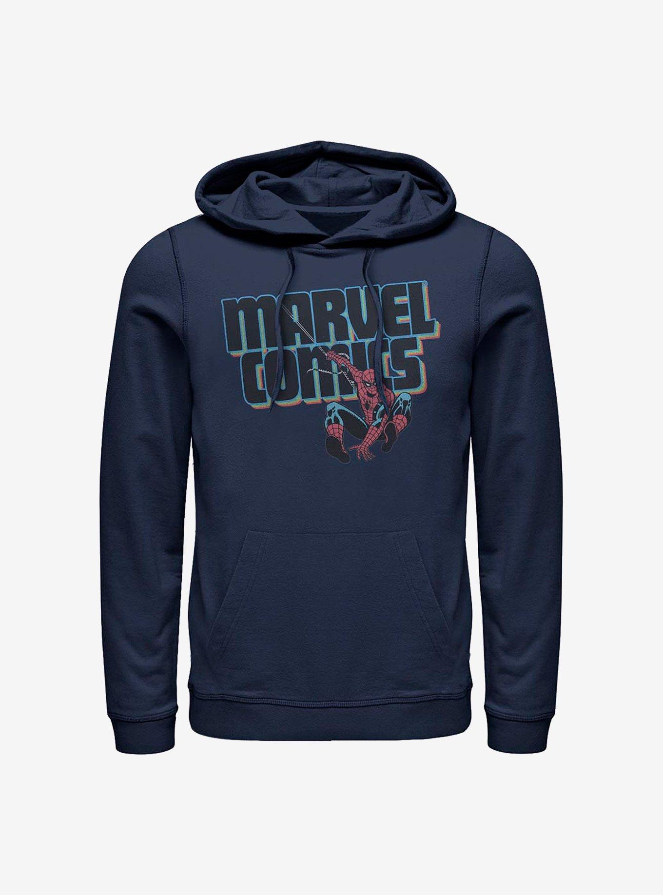 Marvel Spider-Man Marvel Comics Hoodie, NAVY, hi-res