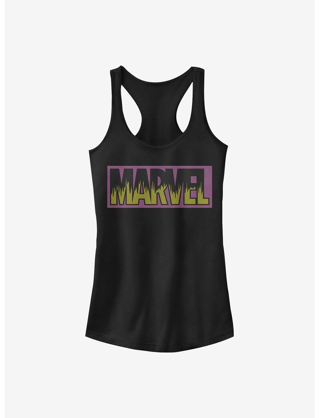 Marvel Neon Logo Girls Tank, BLACK, hi-res
