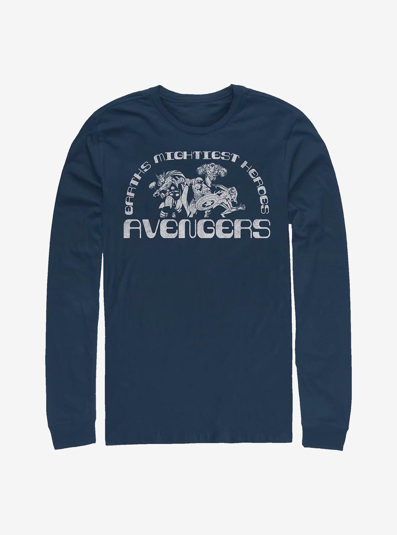 Marvel Avengers Earths Mightiest Long-Sleeve T-Shirt, NAVY, hi-res