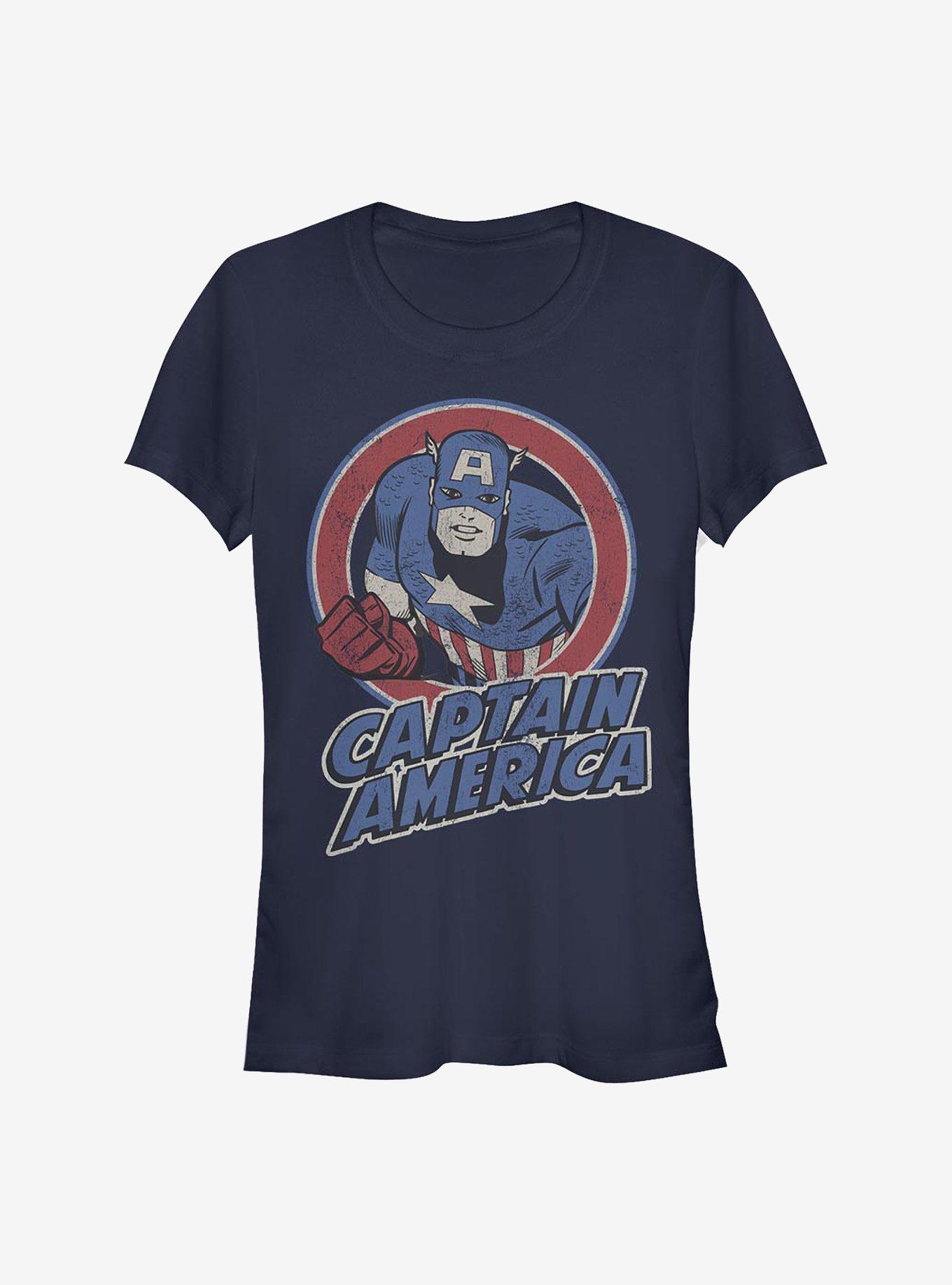 Marvel Captain America Captain America Thrifted Girls T-Shirt, , hi-res