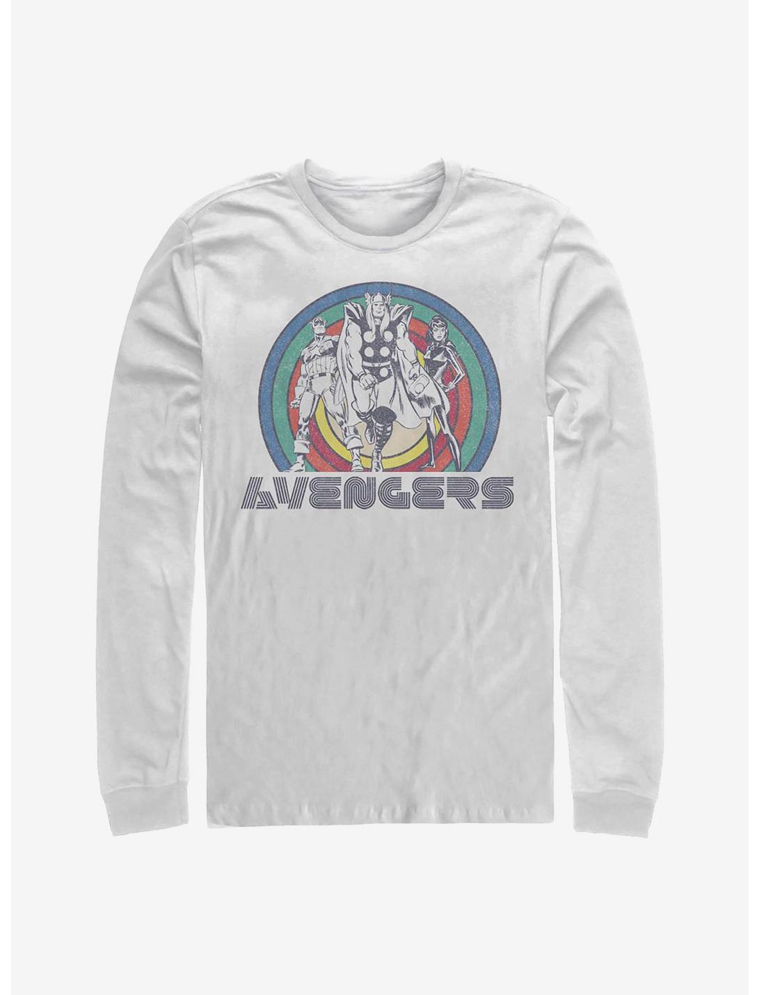 Marvel Avengers Rainbow Avengers Long-Sleeve T-Shirt, WHITE, hi-res