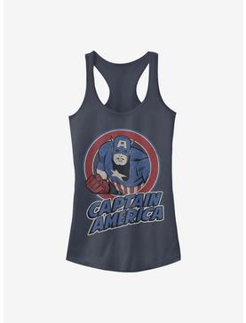 Marvel Captain America Captain America Thrifted Girls Tank, , hi-res