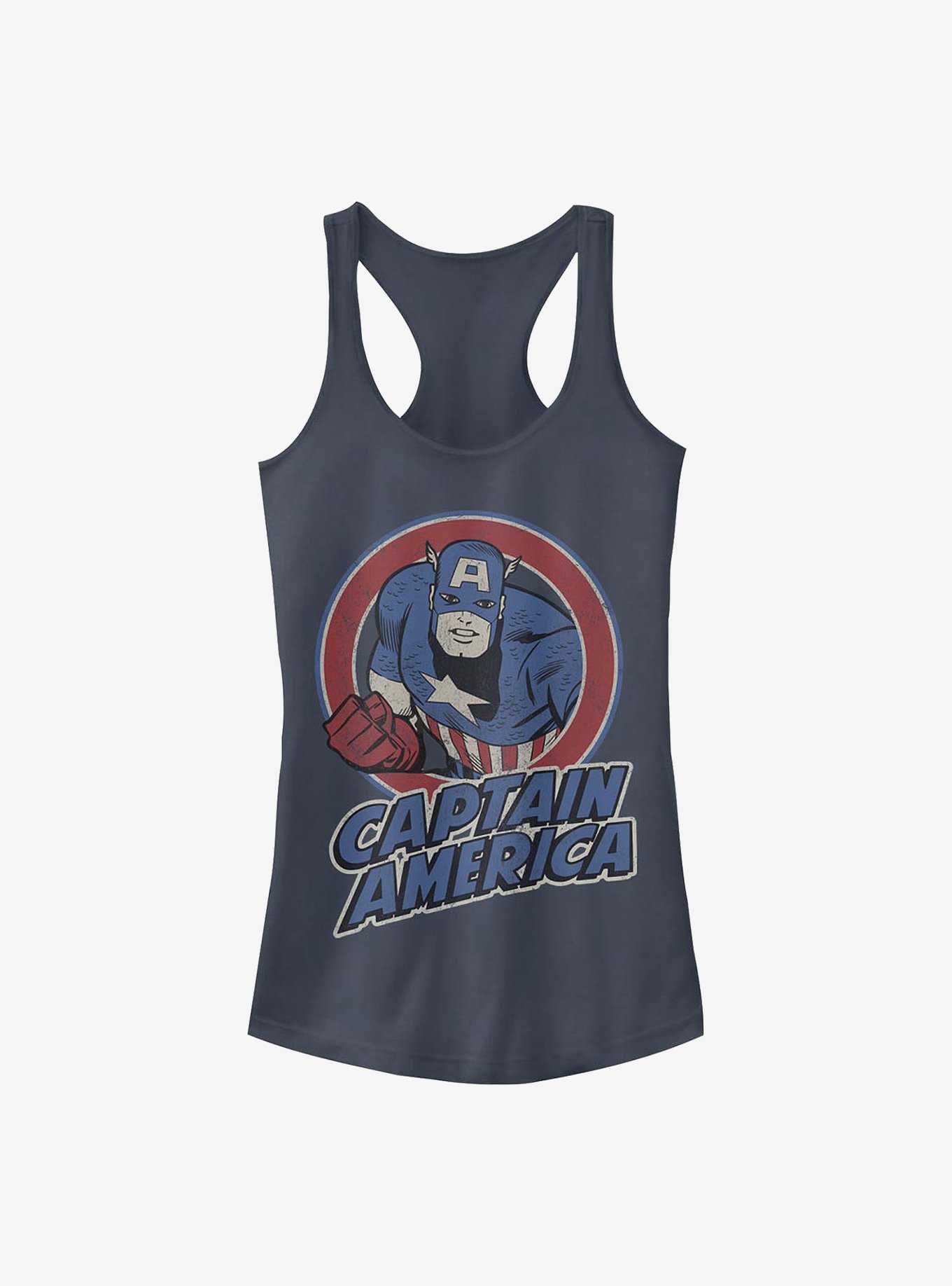 Marvel Captain America Captain America Thrifted Girls Tank, , hi-res