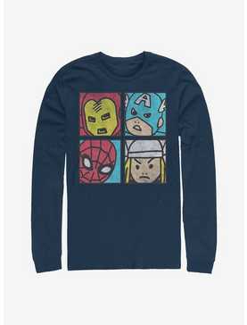 Marvel Avengers Pop Squares Long-Sleeve T-Shirt, , hi-res