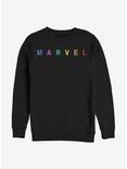 Marvel Simple Logo Emblem Sweatshirt, BLACK, hi-res