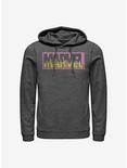 Marvel Neon Logo Hoodie, CHAR HTR, hi-res