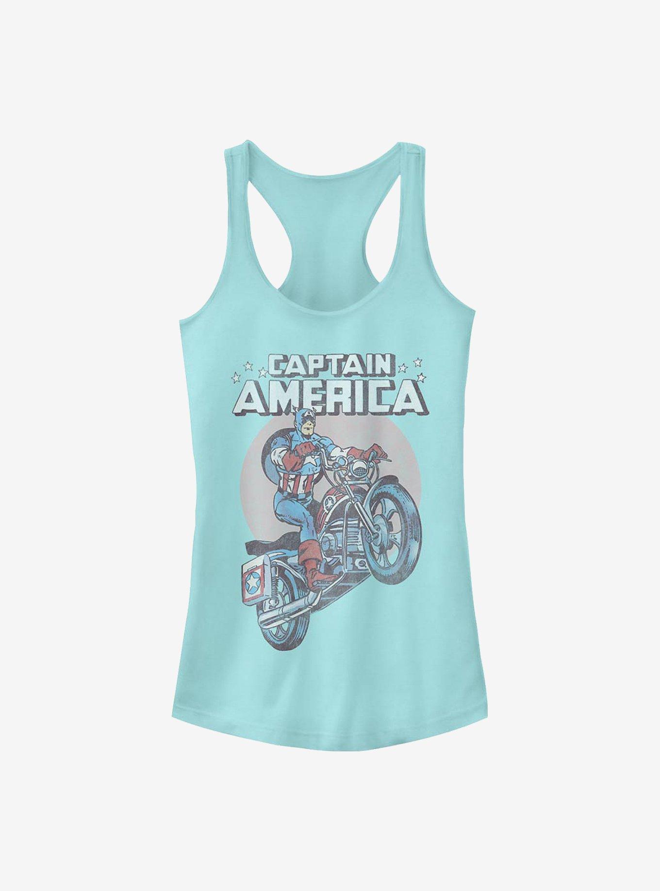 Marvel Captain America Motorcycle Girls Tank, CANCUN, hi-res