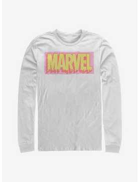 Marvel Logo Drip Long-Sleeve T-Shirt, , hi-res