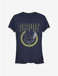 Marvel Guardians Of The Galaxy Grunge Groot Girls T-Shirt, NAVY, hi-res