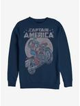 Marvel Captain America Motorcycle Sweatshirt, NAVY, hi-res