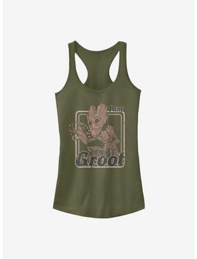 Marvel Guardians Of The Galaxy Thrifted Groot Girls Tank, , hi-res