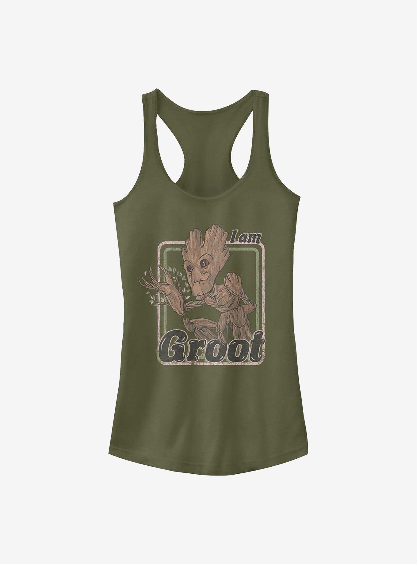 Marvel Guardians Of The Galaxy Thrifted Groot Girls Tank, , hi-res