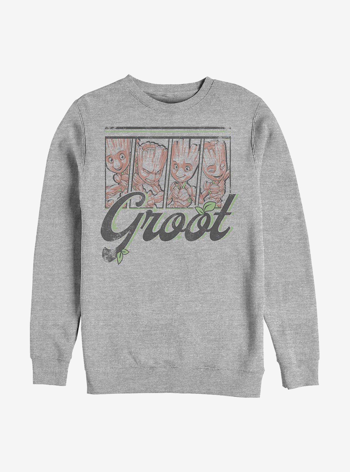 Marvel Guardians Of The Galaxy Four Panel Groot Sweatshirt, , hi-res
