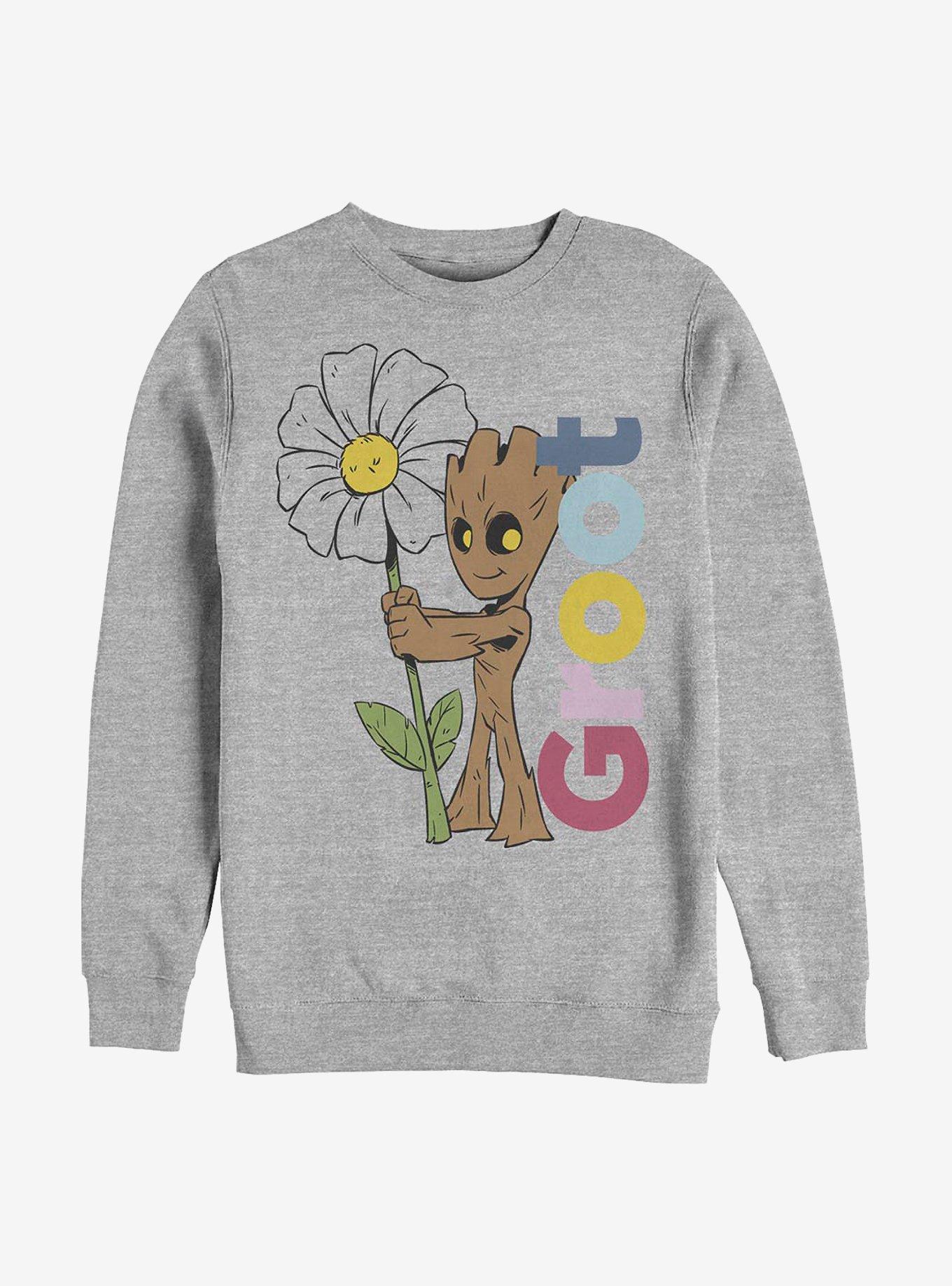 Marvel Guardians Of The Galaxy Groot Daisy Sweatshirt