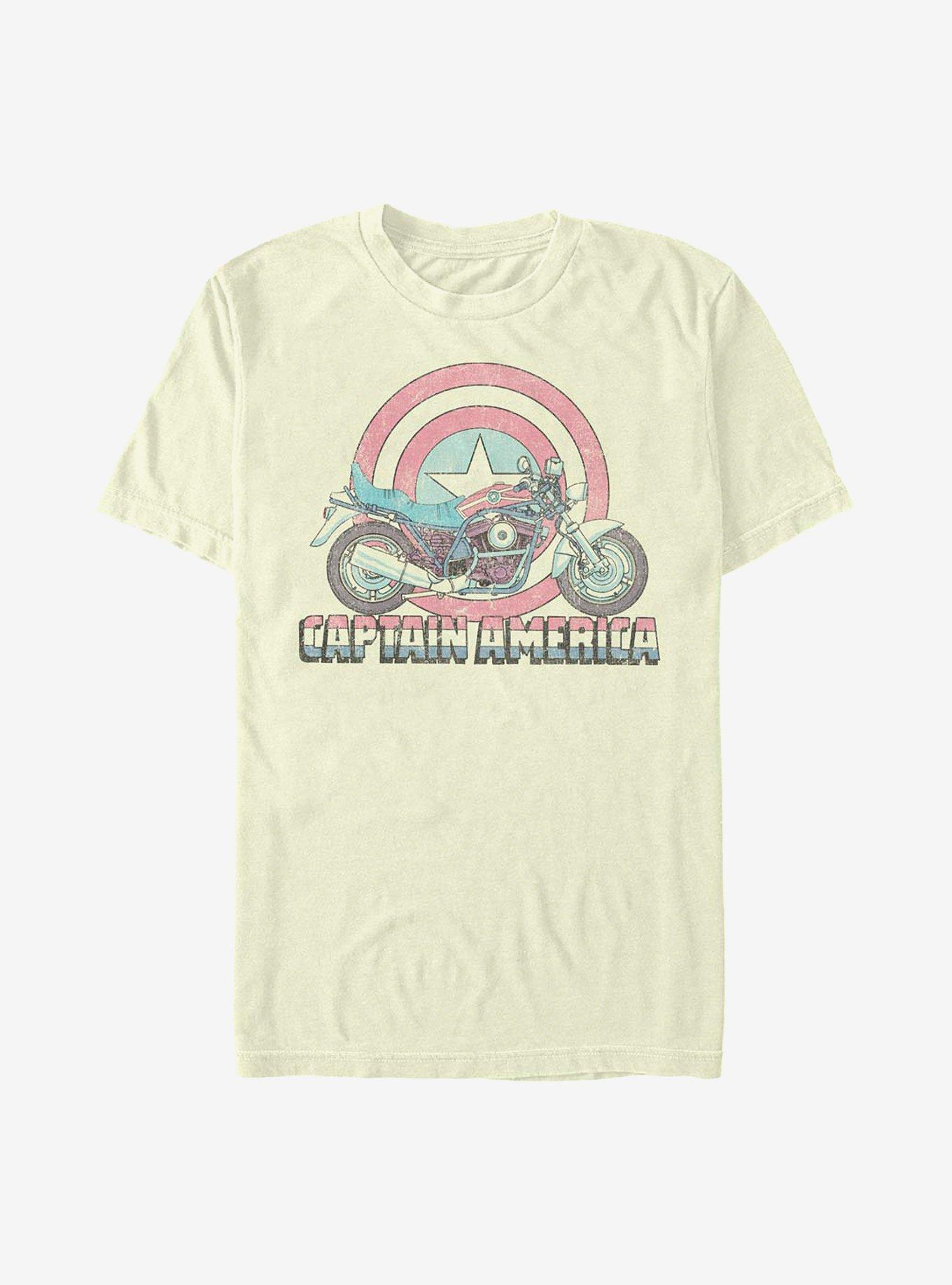 Marvel Captain America Caps Moto T-Shirt, NATURAL, hi-res