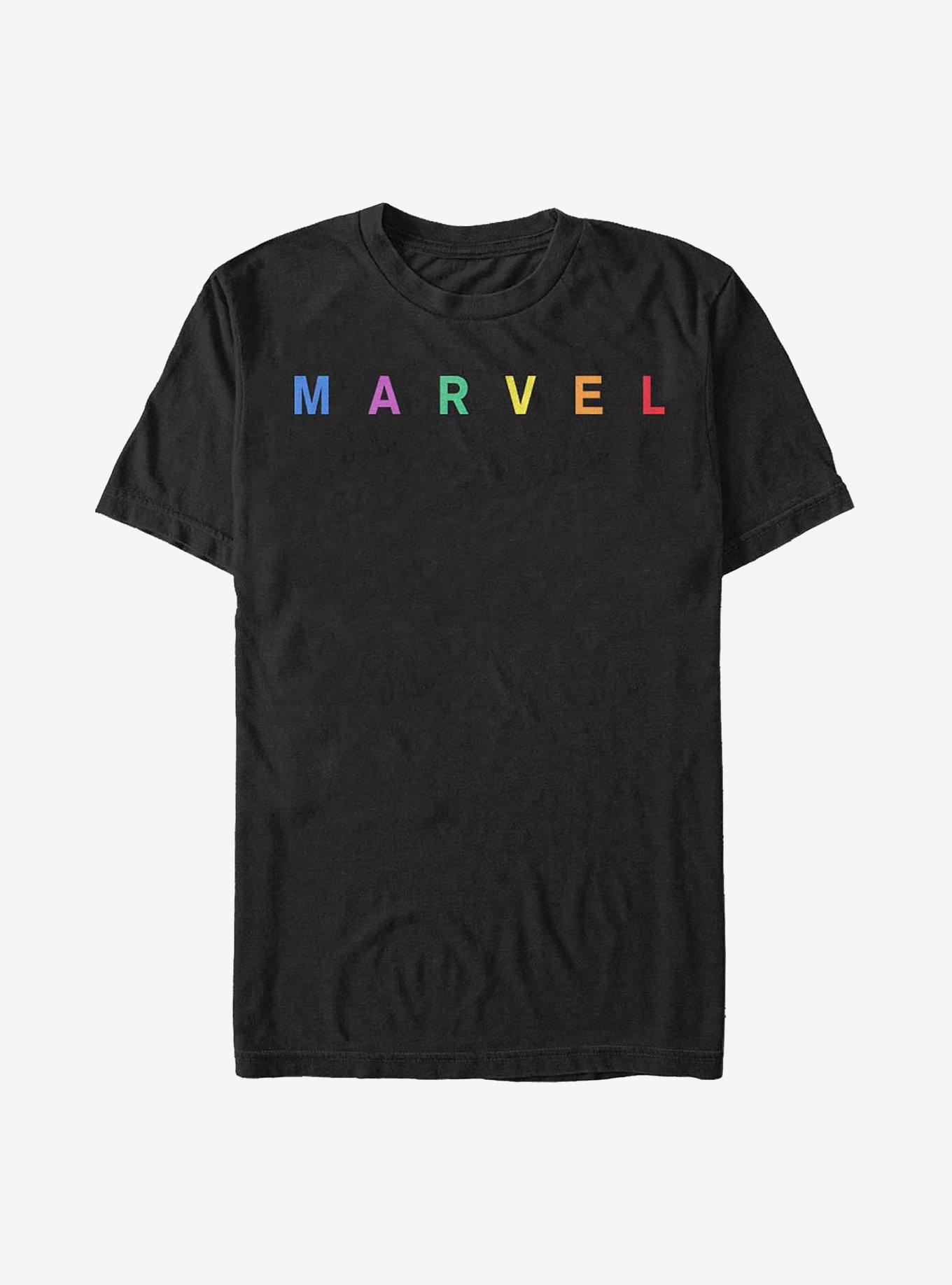 Marvel Simple Logo Emblem T-Shirt, BLACK, hi-res