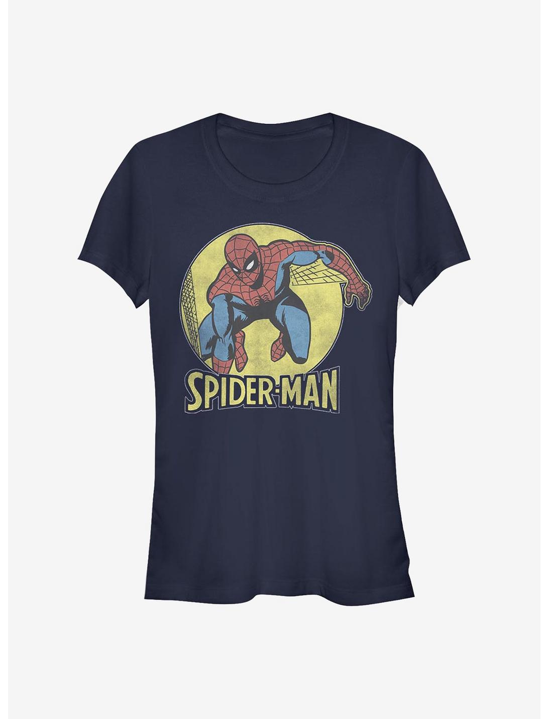 Marvel Spider-Man Simple Spidey Girls T-Shirt, NAVY, hi-res