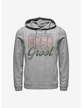 Marvel Guardians Of The Galaxy Four Panel Groot Hoodie, ATH HTR, hi-res