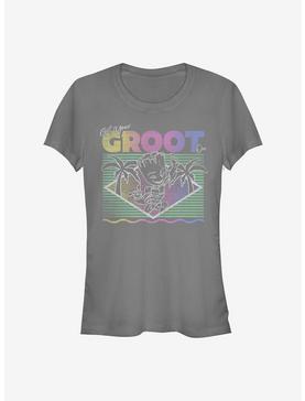 Marvel Guardians Of The Galaxy Vacay Groot Girls T-Shirt, CHARCOAL, hi-res