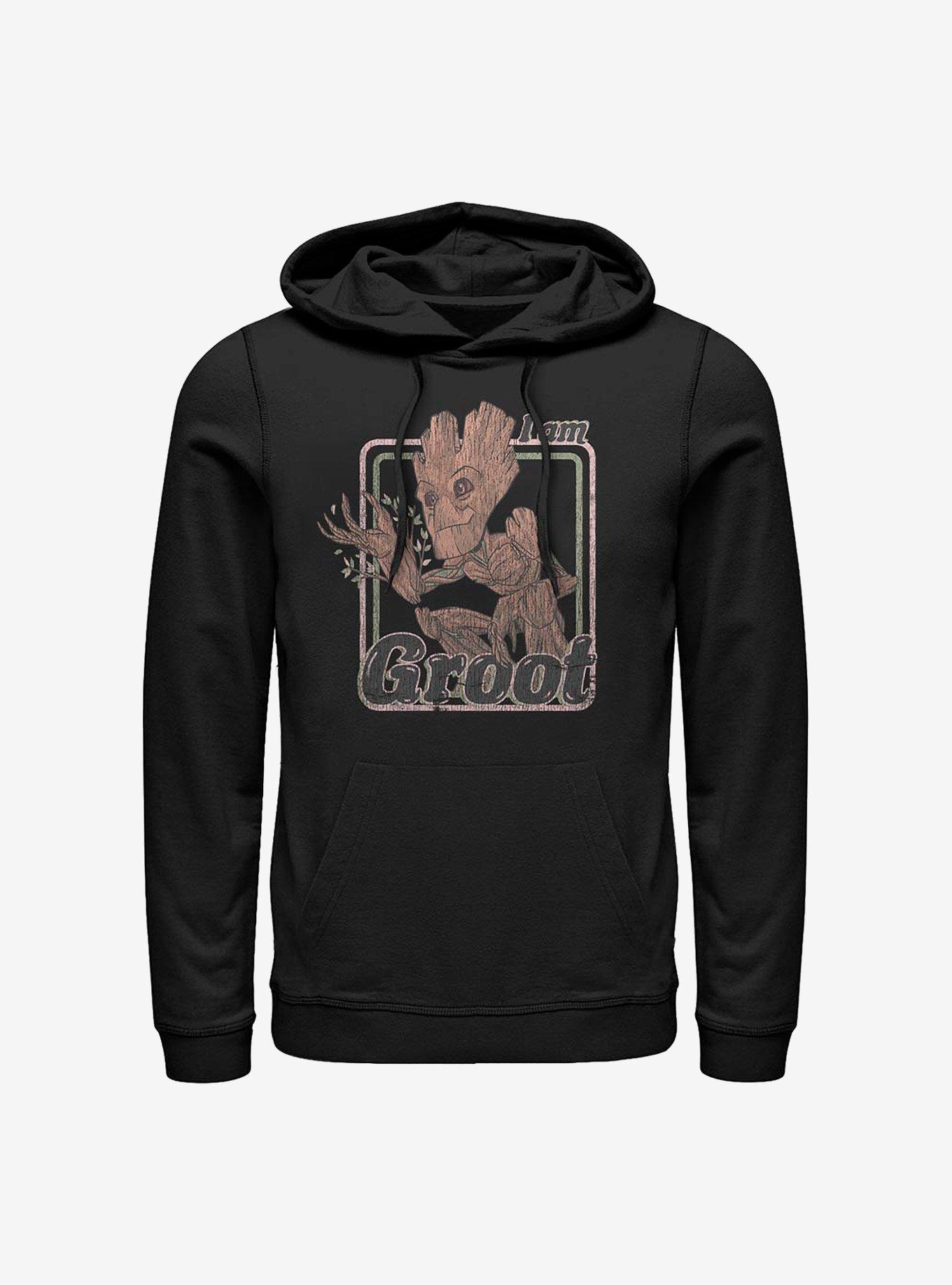 Marvel Guardians Of The Galaxy Thrifted Groot Hoodie, , hi-res