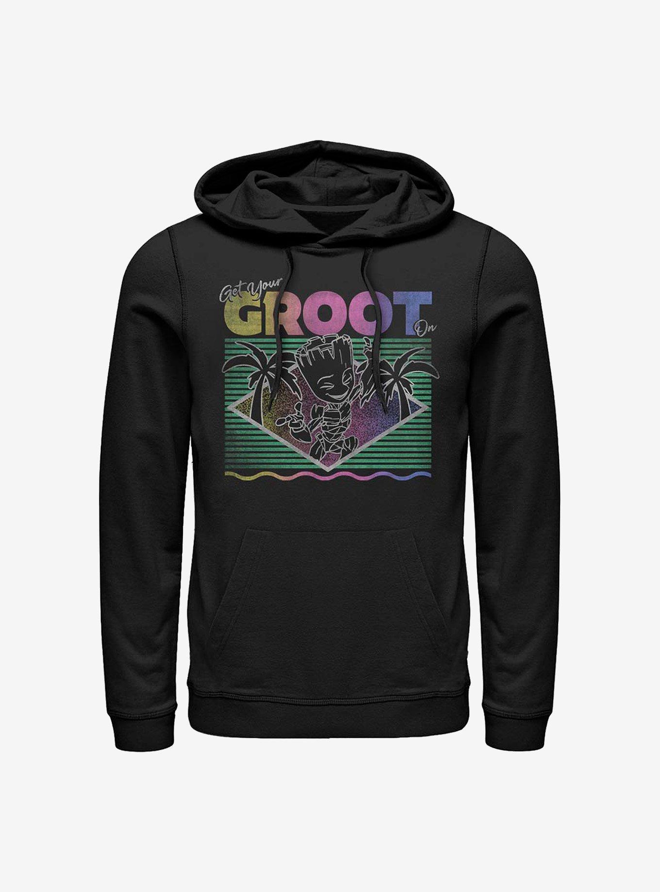 Marvel Guardians Of The Galaxy Vacay Groot Hoodie, , hi-res