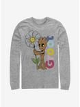 Marvel Guardians Of The Galaxy Groot Daisy Long-Sleeve T-Shirt, ATH HTR, hi-res