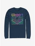 Marvel Guardians Of The Galaxy Vacay Groot Long-Sleeve T-Shirt, NAVY, hi-res