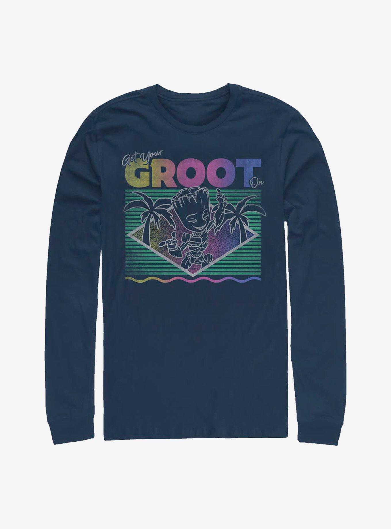 Marvel Guardians Of The Galaxy Vacay Groot Long-Sleeve T-Shirt, , hi-res