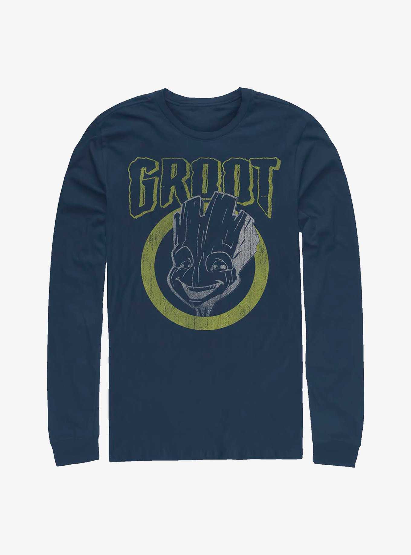 Marvel Guardians Of The Galaxy Grunge Groot Long-Sleeve T-Shirt, , hi-res