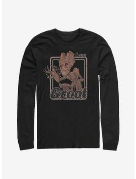 Marvel Guardians Of The Galaxy Thrifted Groot Long-Sleeve T-Shirt, , hi-res