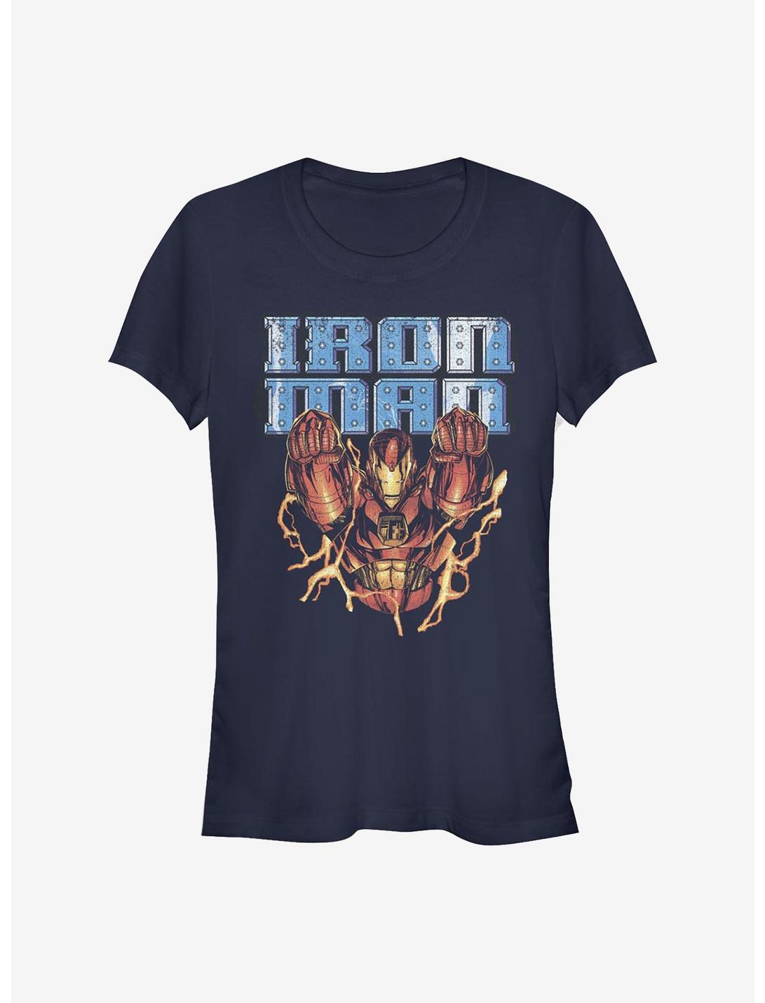 Marvel Iron Man Iron Man Girls T-Shirt, NAVY, hi-res