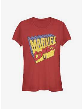 Marvel Comics 3D Logo Girls T-Shirt, , hi-res