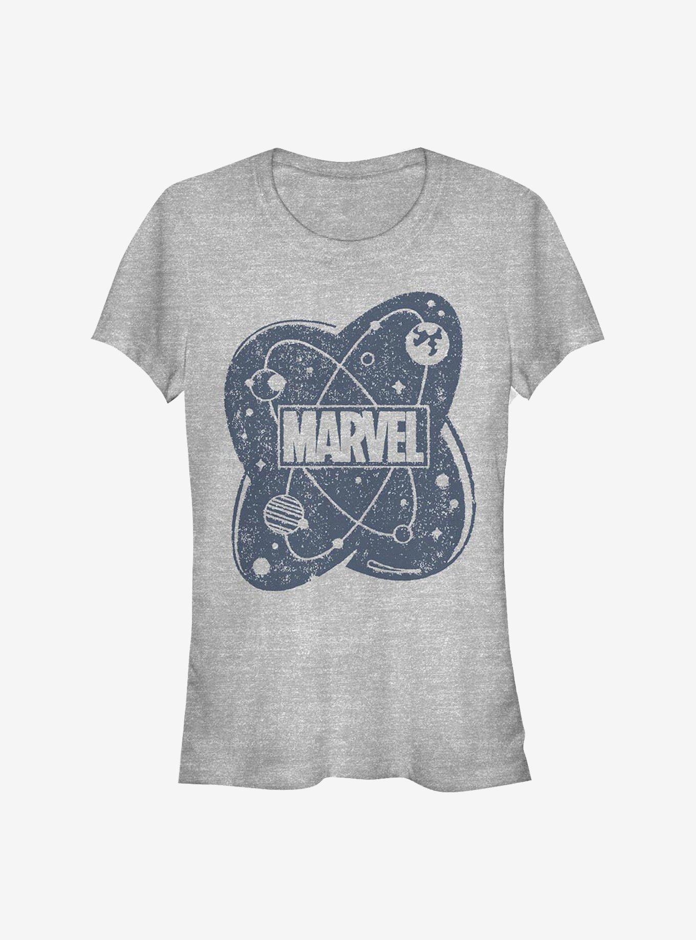 Marvel Atom Logo Girls T-Shirt, ATH HTR, hi-res