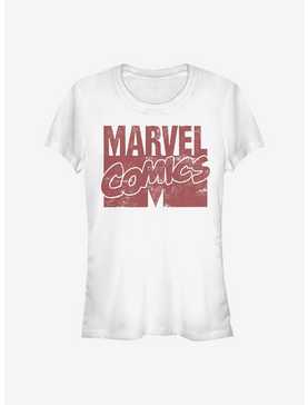 Marvel Logo Distressed Girls T-Shirt, , hi-res