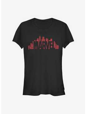 Marvel Skyline Logo Girls T-Shirt, , hi-res