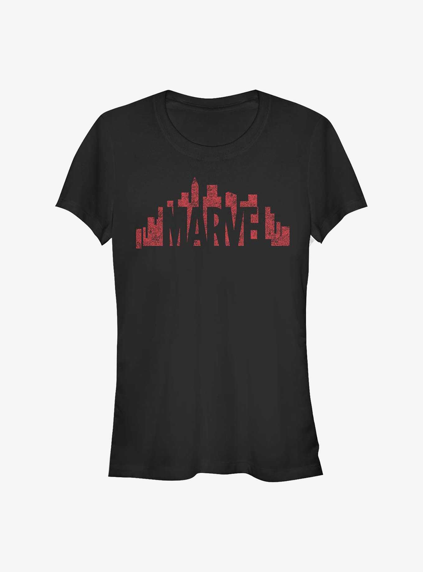 Marvel Skyline Logo Girls T-Shirt, , hi-res