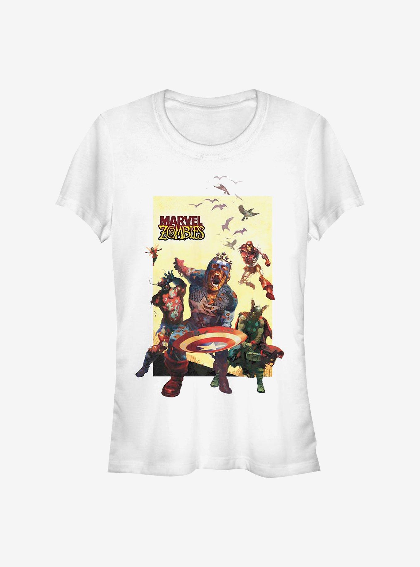 Marvel Zombies Action Panel Girls T-Shirt, WHITE, hi-res