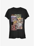 Marvel Zombies Face The Dead Girls T-Shirt, BLACK, hi-res