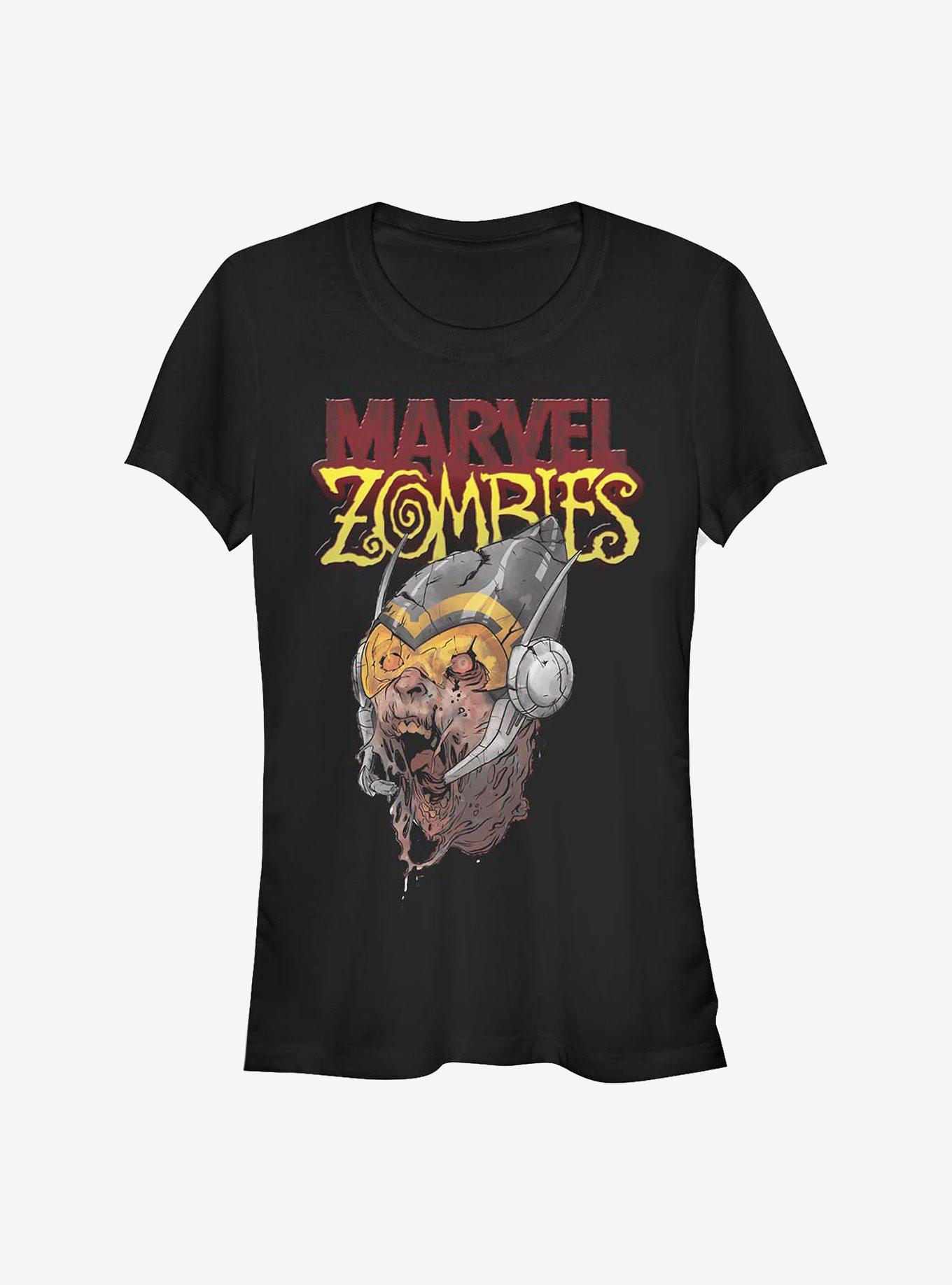 Marvel Zombies Head Of Wasp Girls T-Shirt, BLACK, hi-res