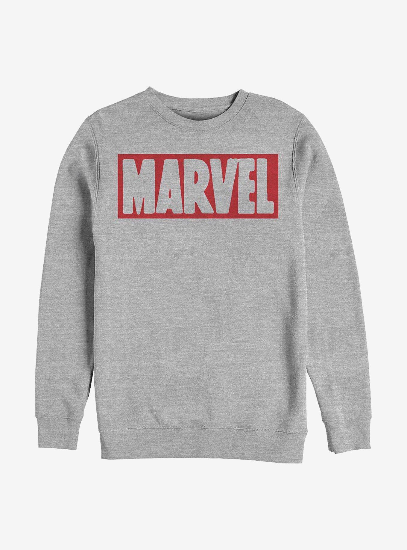 Marvel Brick Logo Simple Sweatshirt, , hi-res