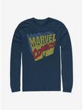 Marvel Comics 3D Logo Long-Sleeve T-Shirt, NAVY, hi-res