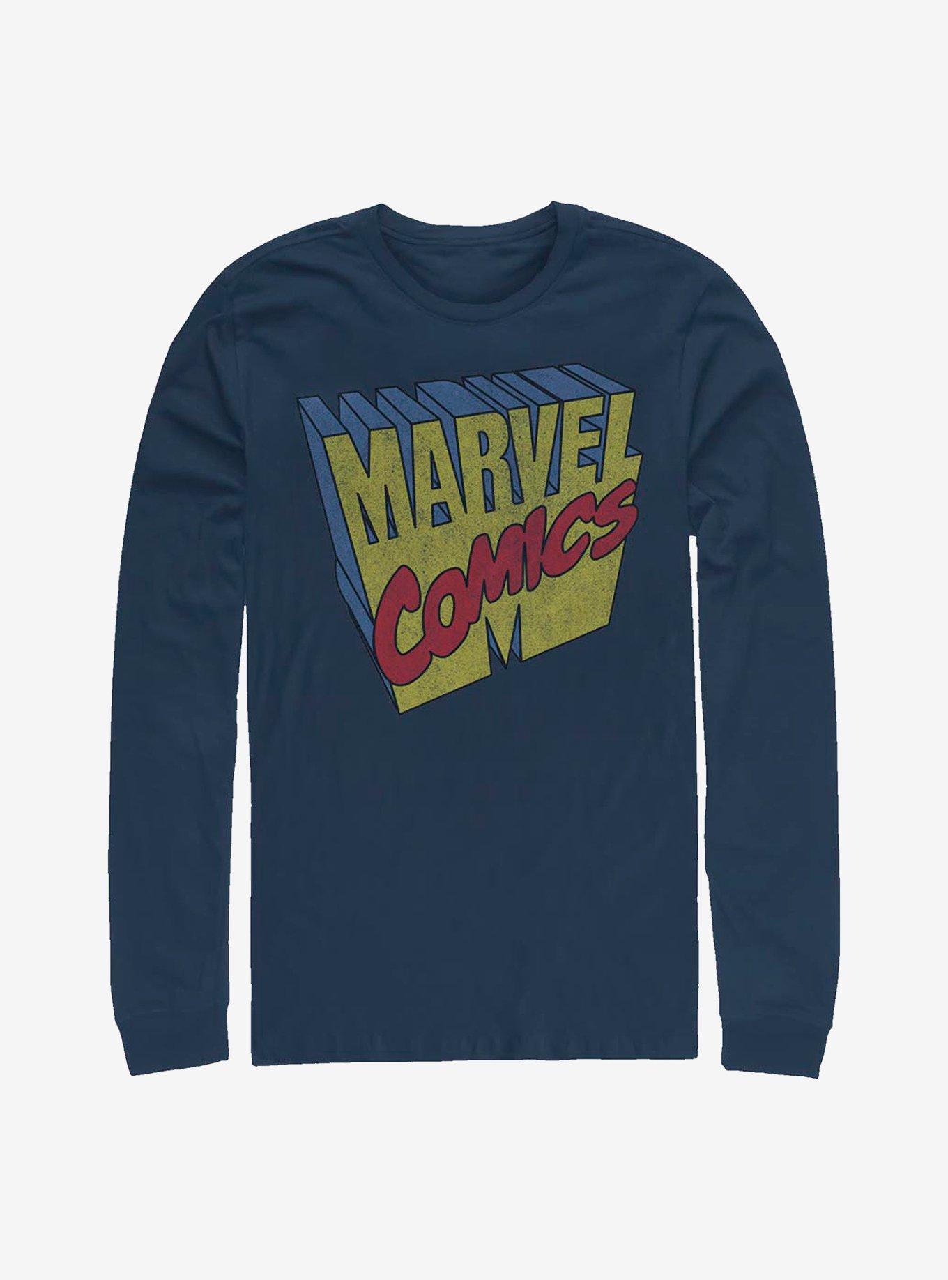 Marvel Comics 3D Logo Long-Sleeve T-Shirt, , hi-res