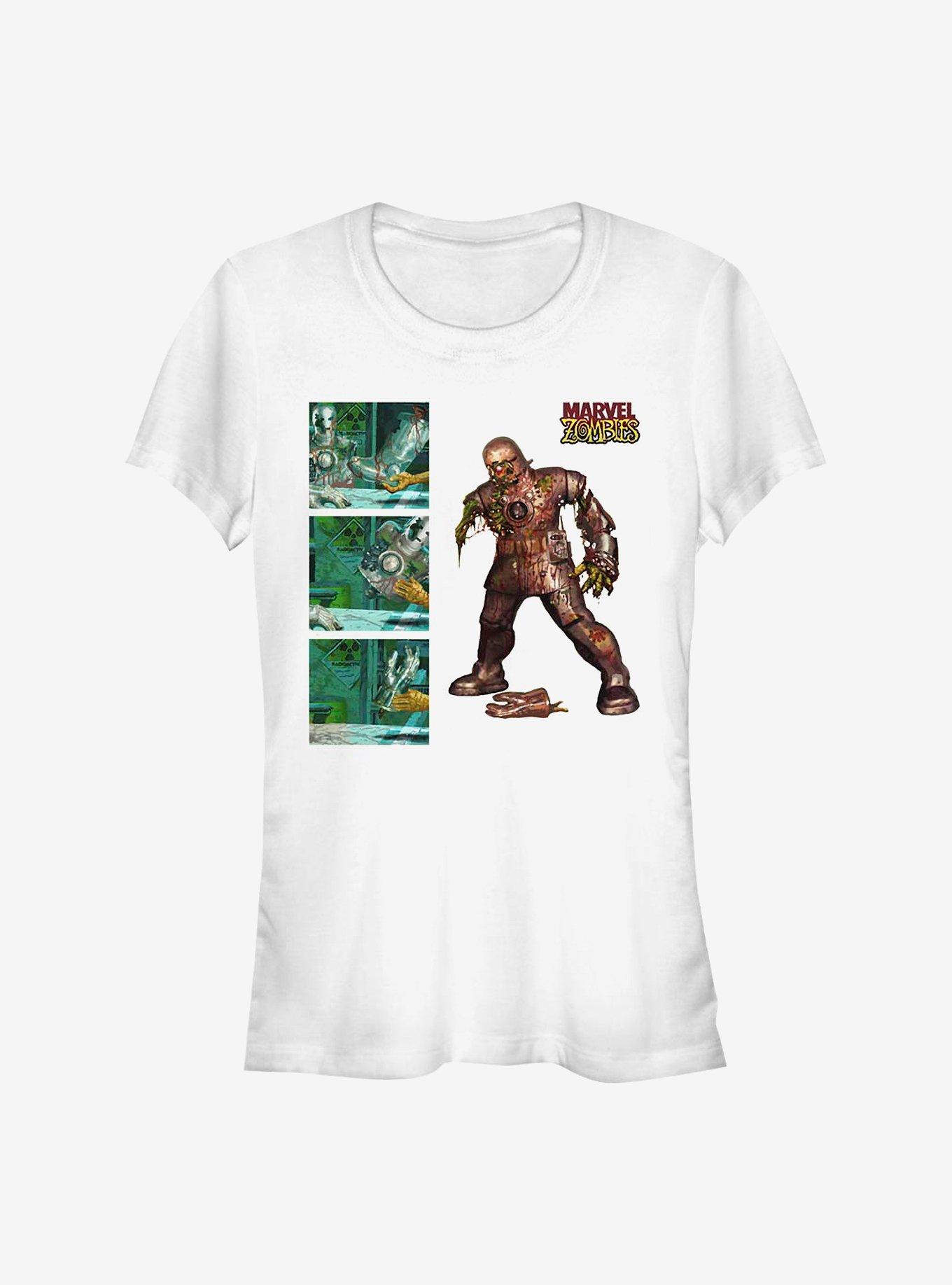 Marvel Zombies Iron Zombie Panel Girls T-Shirt, WHITE, hi-res