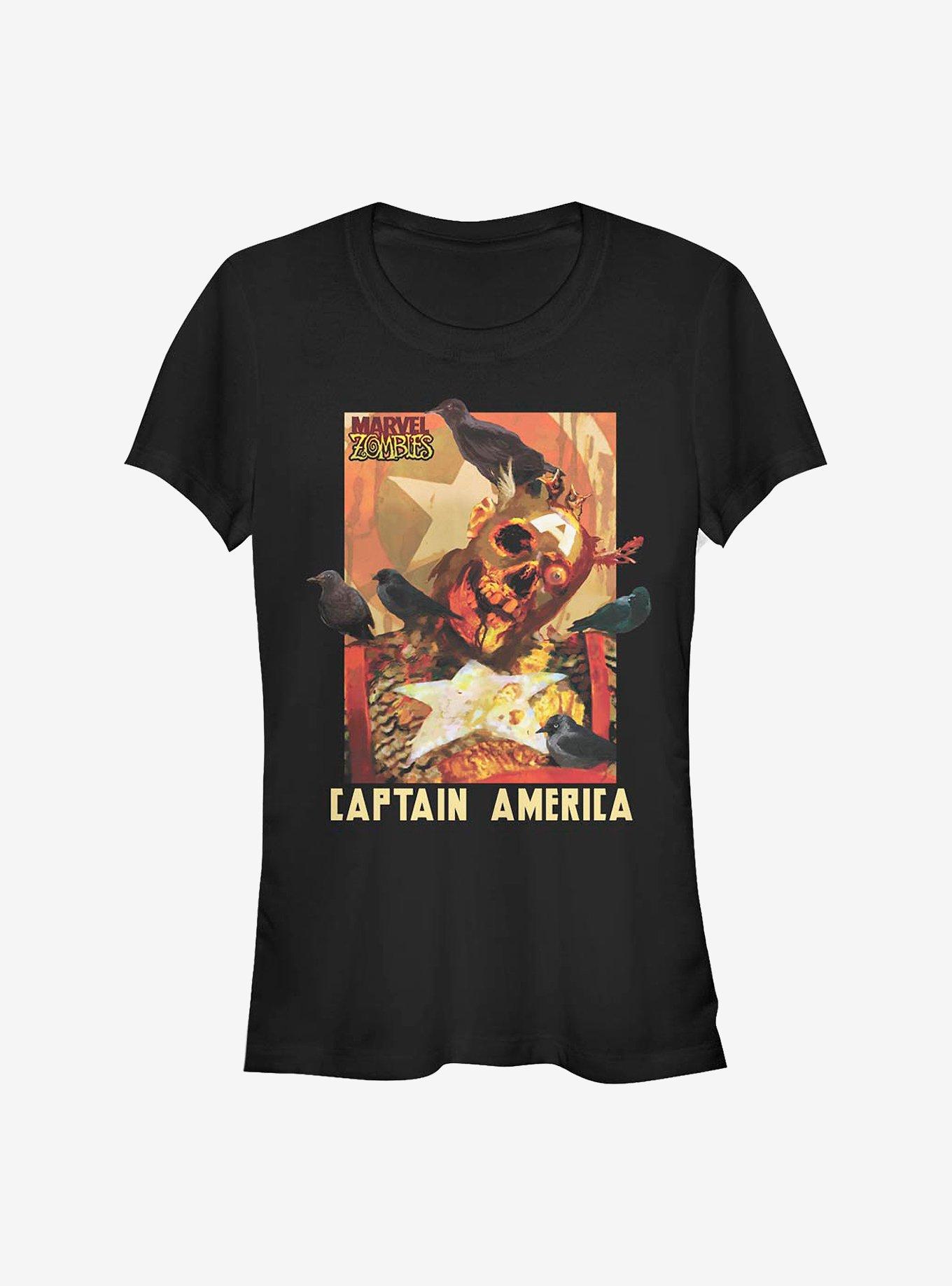 Marvel Zombies Zombie Captain America Girls T-Shirt