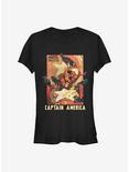 Marvel Zombies Zombie Captain America Girls T-Shirt, BLACK, hi-res