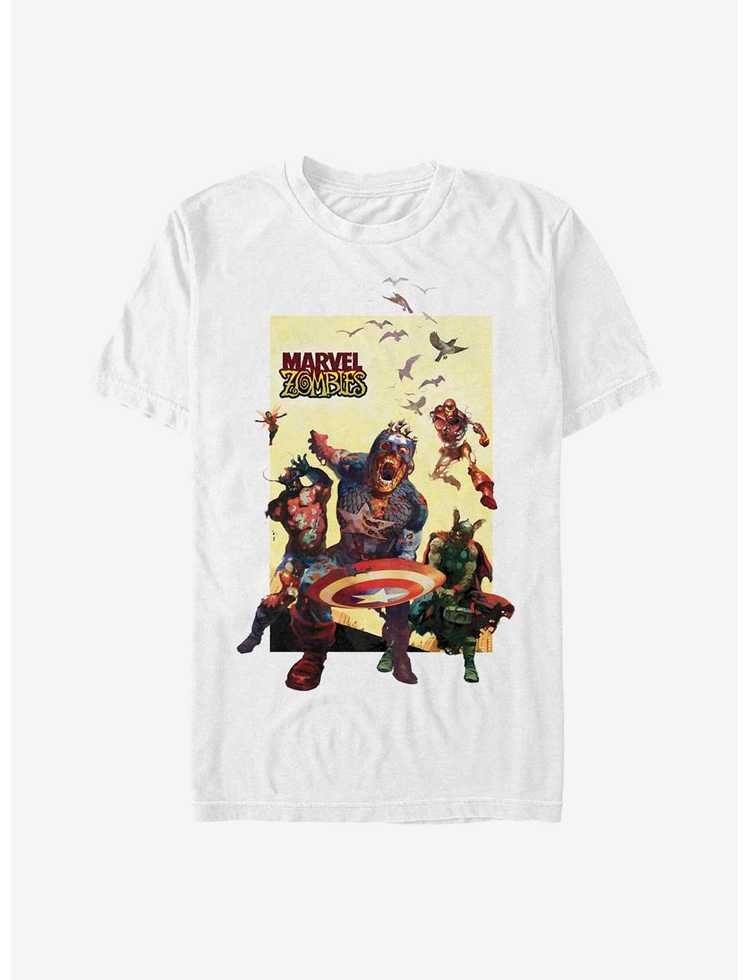 Marvel Zombies Action Panel T-Shirt, WHITE, hi-res
