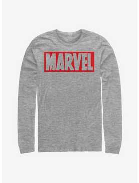 Marvel Brick Logo Simple Long-Sleeve T-Shirt, , hi-res