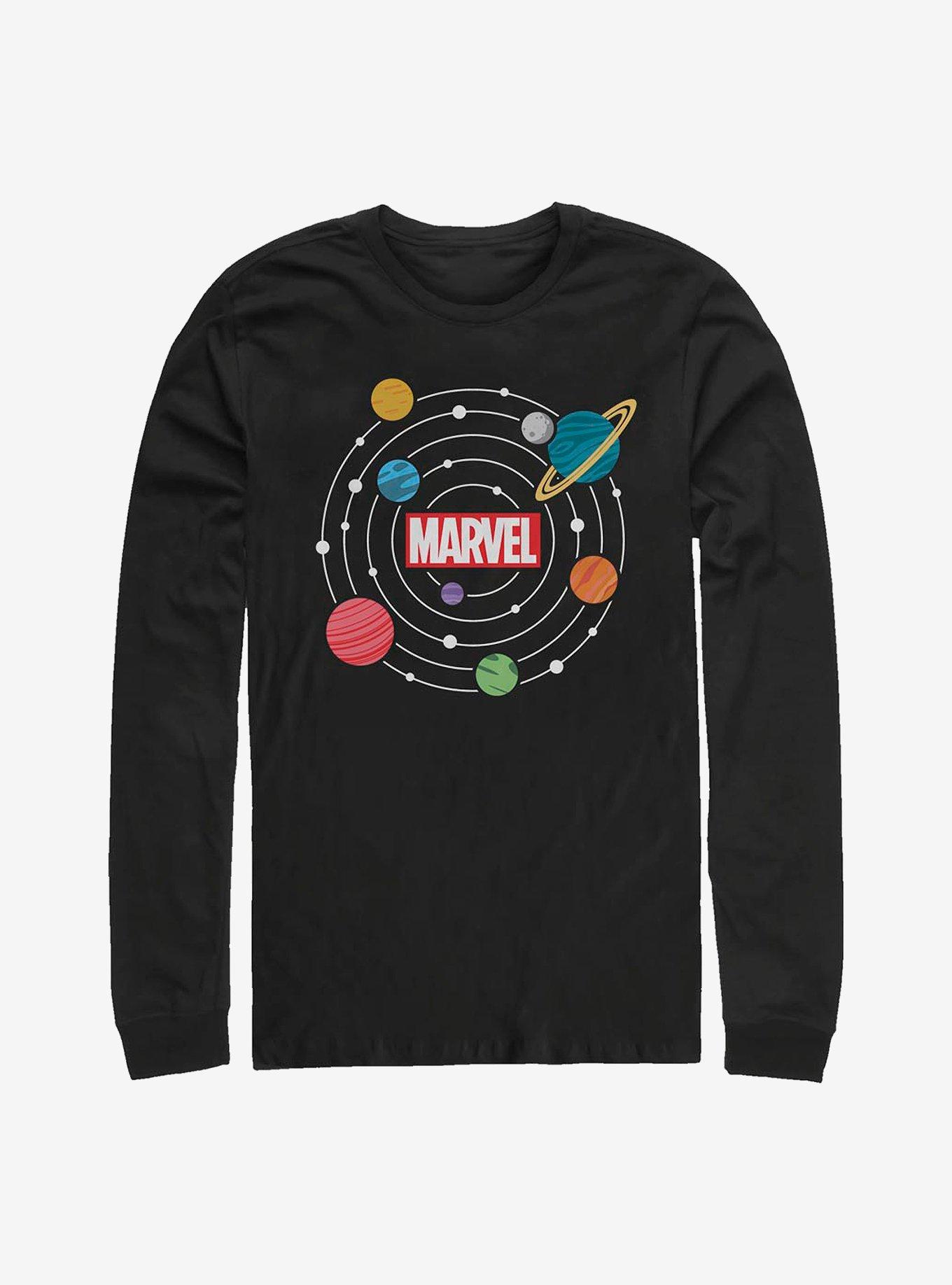 Marvel Solar System Long-Sleeve T-Shirt, BLACK, hi-res