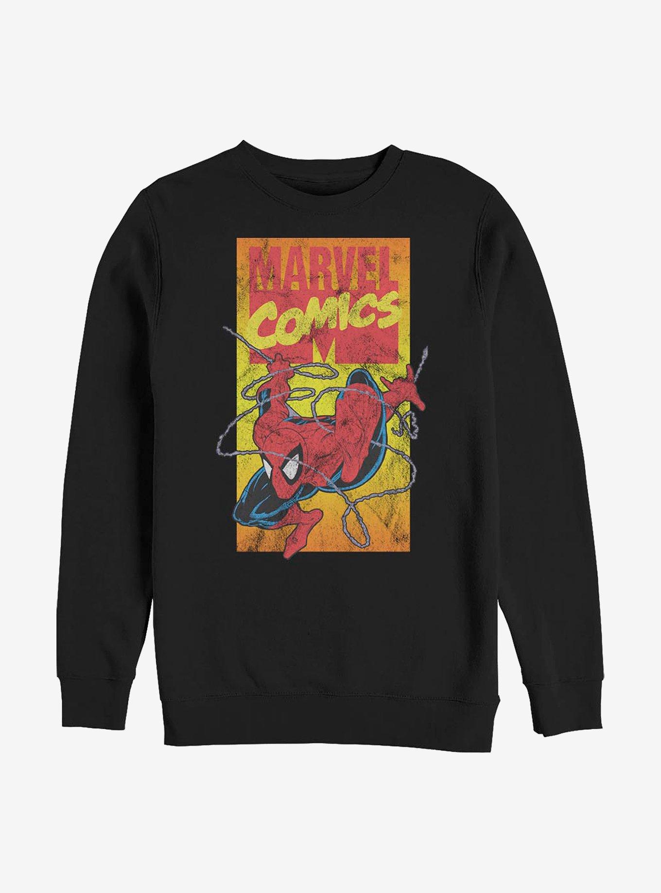 Marvel Spider-Man 90'S Spidey Sweatshirt, BLACK, hi-res